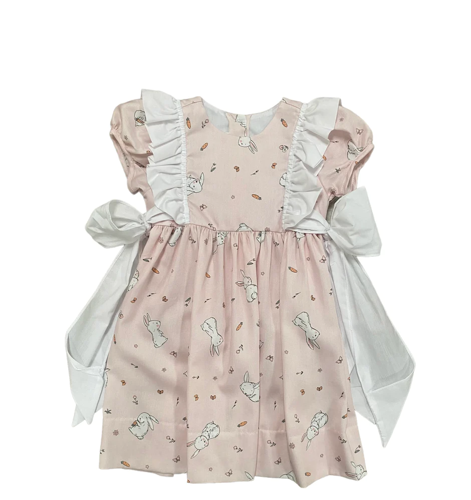 Giselle Ruffle Bunny Bow Dress