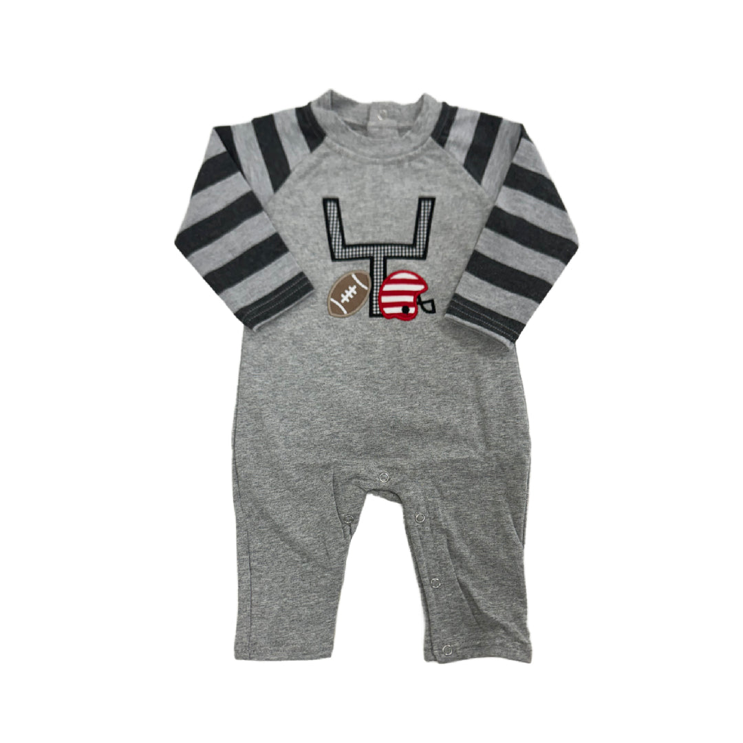 Be Mine Football Applique Romper (Boy)