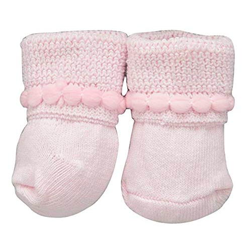 Jefferies Socks Pink Bubble Bootie 2 Pair Pack