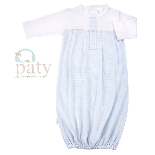 Paty Inc. Sweet Blue Stripes Pima Gown